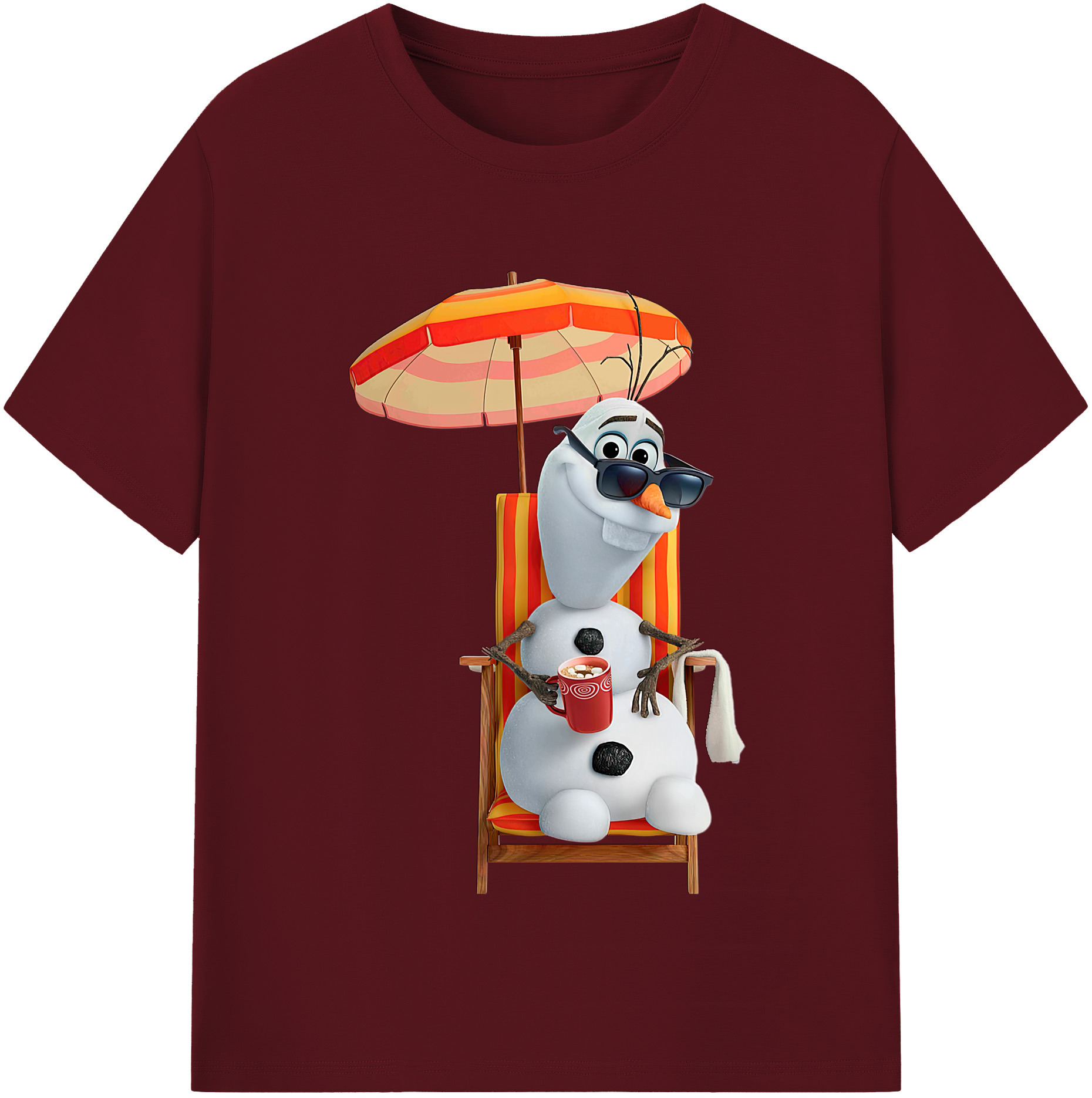 （画像用） アナと雪の女王 アンナ エルサ Frozen Anna Elsa 綿100％半袖Tシャツ（フロントプリント）